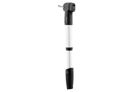 Pompe à vélo plastique simple effet 230mm - Embout réversible Presta