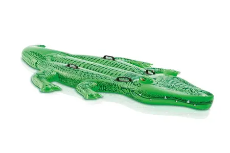 Bouée Crocodile Gonflable Intex - 168x86 Cm - Piscine Plage - Neuf