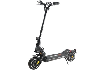 Trottinette sportive - Double moteur 2 x 1000W / Batterie 58,4V 15,6AH - Autonomie 50 km / Temps de charge 8H - Etanchéité IPX5 / Les + du produit : Haute potence (119 cm) et guidon pliable