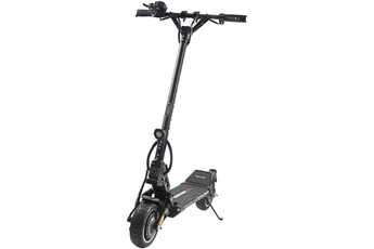 Trottinette sportive - Puissance moteur nom/max : 2000/2900W / Batterie 52V 21AH - Autonomie 70 km / Temps de charge 8H - Etanchéité IPX5 / Les + du produit : Haute potence (119 cm) et guidon pliable