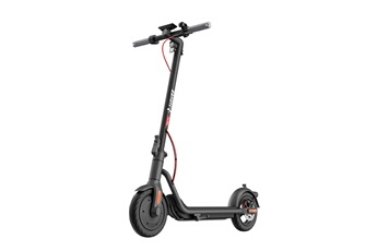 Trottinette routière - Puissance moteur nom/max : 350/700W / Batterie 36V 7,65AH - Autonomie 40 km / Temps de charge 6H - Etanchéité IPX5 / Les + du produit : Chaque fois que le conducteur freine ou ralentit, le système intégré capture et convertit cette énergie en puissance utilisable