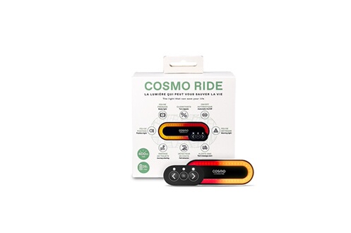 Cosmo Connected Lumière Cosmo Ride avec feu de freinage automatique et clignotants