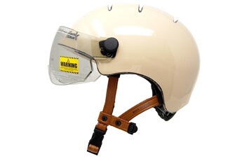Casque  visière , 4 aérations Champagne M