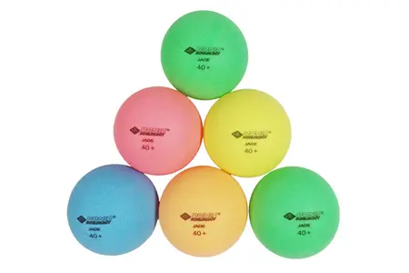 Balles Ping-pong Donic Schildkröt - Lot De 6 | Poly 40+ | Couleurs Assorties