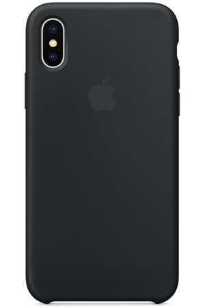 Coque en silicone pour iPhone X Noir