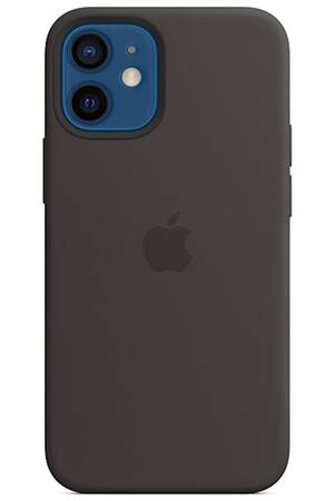Coque et étui téléphone mobile Apple Coque en silicone MagSafe pour iPhone 12 et 12 Pro - Black