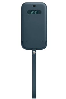 Coque et étui téléphone mobile Apple Housse en cuir avec Magsafe iPhone 12mini - Baltic Blue