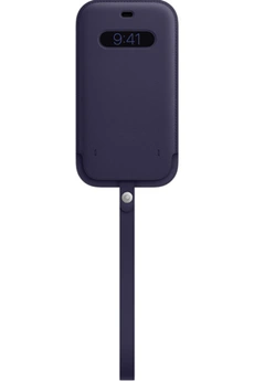 Coque et étui téléphone mobile Apple Housse en cuir avec MagSafe pour iPhone 12 Mini - Violet profon