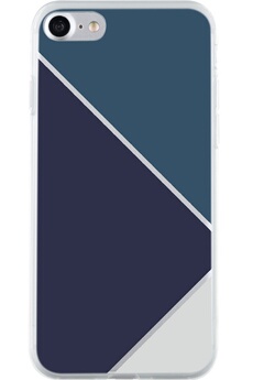 Coque iPhone Bigben COQUE DE PROTECTION TRIANGLES BLEUS POUR IPHONE 7