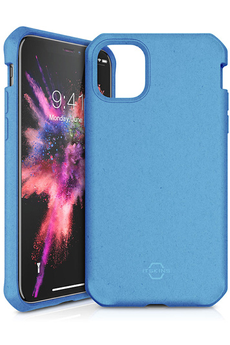 Coque et étui téléphone mobile Itskin Coque FeroniaBio Bleu pour iPhone 11 Pro