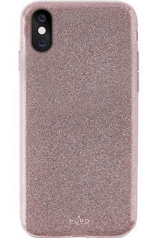Coque iPhone Puro COQUE BRILLANTE OR ROSE POUR IPHONE 8
