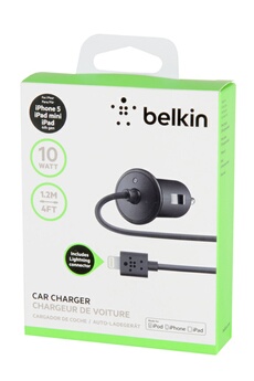 BELKIN CHARGEUR VOITURE LIGHTINING 