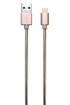 Câble iPhone Temium CABLE LIGHTNING NYLON COULEUR OR