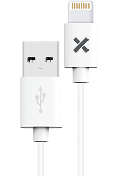 Chargeur pour téléphone mobile Wefix Cable lightning blanc 1 mètre