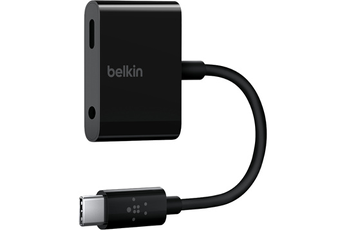 Accessoire pour téléphone mobile Belkin Adaptateur RockStar recharge USB-C + audio jack 3,5 mm
