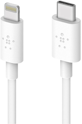 Belkin chargeur rapide (USB-C) + câble de chargeur (USB-C + Lightning), blanc, 35 €