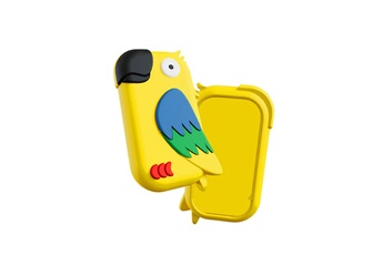 Accessoire pour téléphone mobile Money Walkie Coque Perroquet jaune pour Money Walkie