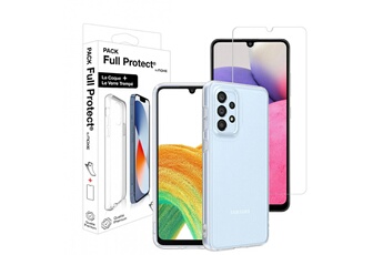 Moxie - Pack coque souple + verre trempé 2,5D pour Samsung Galaxy A33