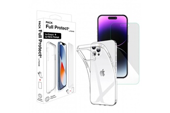 Moxie - PACK Coque + Verre trempe 2.5D pour IPhone 14 Pro