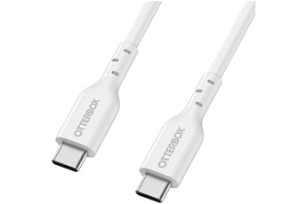 OtterBox - Cable USB C-C Power Delivery, charge rapide, 1 Metre BLANC