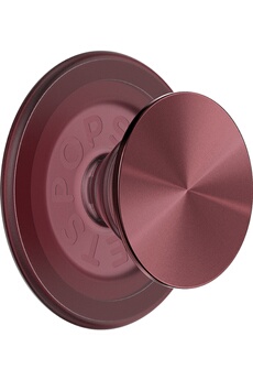 PopGrip PopSockets compatible MagSafe Aluminum radial Oxblood - vue 2