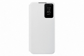 Coque et étui téléphone mobile Samsung Coque Smart Clear View S22+ Blanc