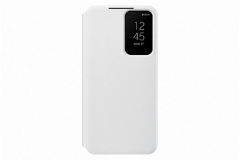 Coque et étui téléphone mobile Samsung Coque Smart Clear View S22 Blanc
