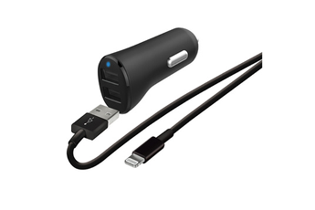 Accessoire pour téléphone mobile Wefix Pack chargeur voiture WeFix avec câble double USB vers Lightn