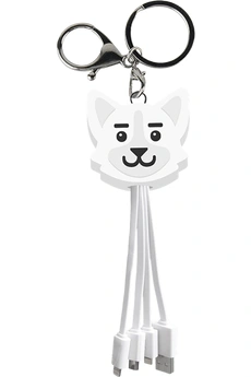 Yello Koko - Multi-Cable USB Chien 3 en 1 vers USB-C/Micro/Light