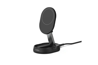 Belkin - Support de recharge sans fil, magnetique et pliable, compatible Qi2, adaptateur secteur et cable de 1,5m inclus, 15W, noir