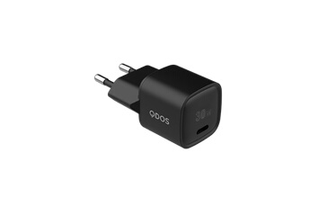 Chargeur pour téléphone mobile Qdos PowerCube Mini 30 Noir - chargeur secteur USB-C 30W GAN