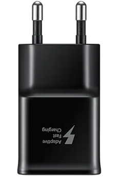 Chargeur pour téléphone mobile Samsung Chargeur secteur RAPIDE 15W, Port USB Type A Noir