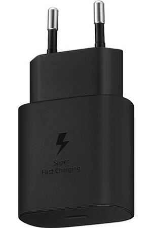 Chargeur pour téléphone mobile Samsung CS rapide 25W, Port USB-C Noir (sans cable)