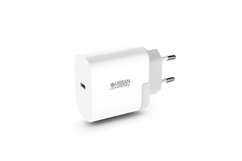 Chargeur pour téléphone mobile Urban Factory Chargeur secteur USB-C 30W + câble Lightning ->USB-C 1m