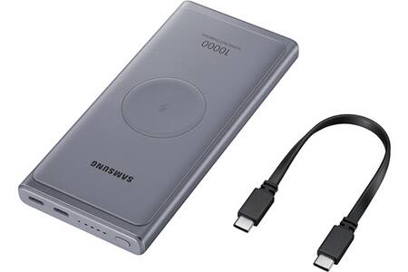 samsung batterie externe 10a charge rapide sans fil induction silver