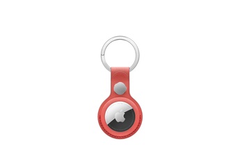 Porte-clés en tissage fin AirTag - Corail