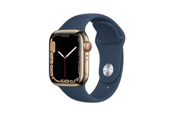Apple watch Apple Apple Watch Series 7 GPS + Cellular, boîtier Acier Inoxydable Or 41mm avec Bracele