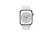 Apple Watch Series 8 GPS, boîtier aluminium Argent 41 mm avec Bracelet Sport Blanc photo 2