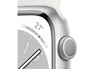 Apple Watch Series 8 GPS, boîtier aluminium Argent 41 mm avec Bracelet Sport Blanc photo 3