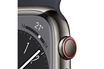 Apple Watch Series 8 GPS+Cellular, boîtier acier inoxydable graphite 45 mm avec Bracelet Sport Minuit photo 3