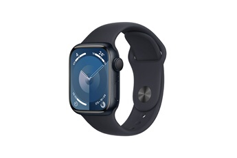 Apple watch Apple Series 9 GPS 41 mm Boîtier en Aluminium Midnight avec Bracelet de Sport Midnight -