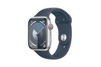 Apple watch Apple Series 9 GPS + Cellular 45 mm Boîtier en Acier Inoxydable Argent avec Bracelet de