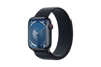 Apple watch Apple Series 9 GPS + Cellular 45 mm Boîtier en Aluminium Midnight avec Boucle de Sport M