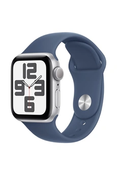 Watch SE GPS 40mm Boîtier en Aluminium Argent avec Bracelet Sport Denim - S/M version 2024