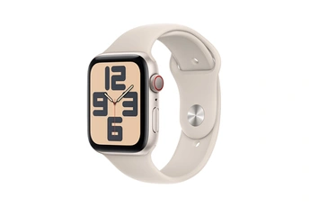 Apple watch Apple SE GPS + Cellular 44mm Boîtier en Aluminium Starlight avec Bracelet Sport Starligh