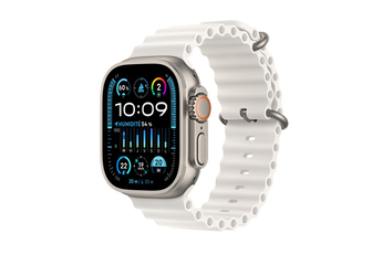 Apple watch Apple Ultra 2 GPS + Cellular, Boîtier en Titane de 49 mm avec Bracelet Blanc Ocean