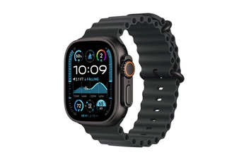 Watch Ultra 2 GPS + Cellular 49mm Boîtier en Titane Noir avec Bracelet Ocean Noir