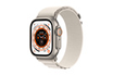 Apple Watch Ultra + Cellular, boîtier Titane 49mm avec Boucle Alpine Lumiere Stellaire - Taille M photo 1