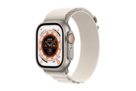 Apple watch Apple Watch Ultra + Cellular, boîtier Titane 49mm avec Boucle Alpine Lumiere Stellaire - Taille M
