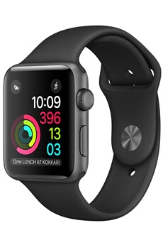 Apple Watch Series 1 42 Mm Boîtier En Aluminium Gris Sidéral Avec Bracelet Sport Noir